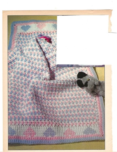 Tricolor baby blanket - tricolor,